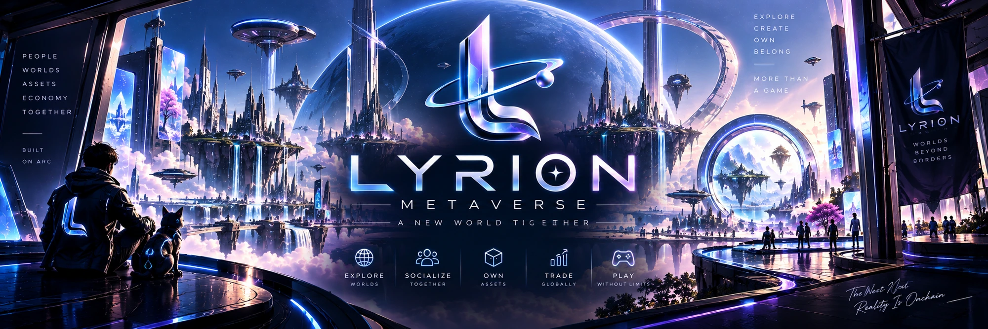 LYRION futuristic metaverse world